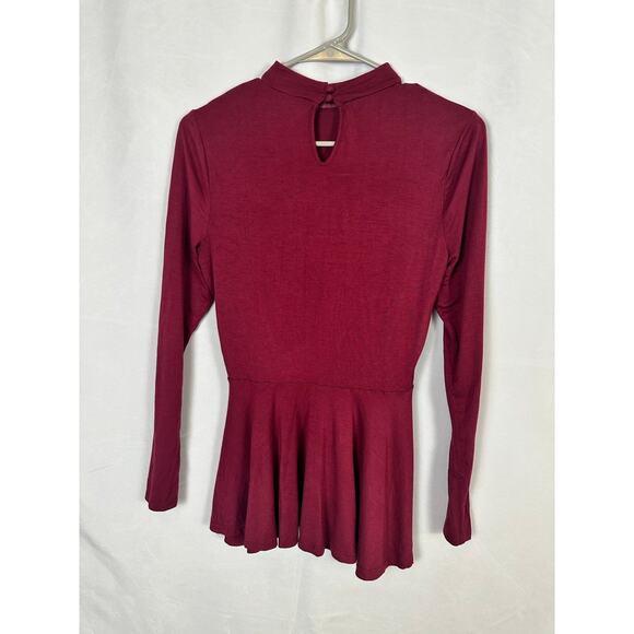 ModCloth Red Peplum Shirt - Picture 6 of 8